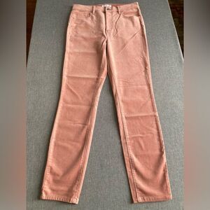 LOFT Corduroy Pants Women 27 4 Modern Skinny Stretch Cords Rose Pink‎ NEW
